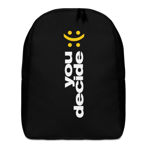 Default Title You Decide (Smile-Sullen) Minimalist Backpack by Design Express