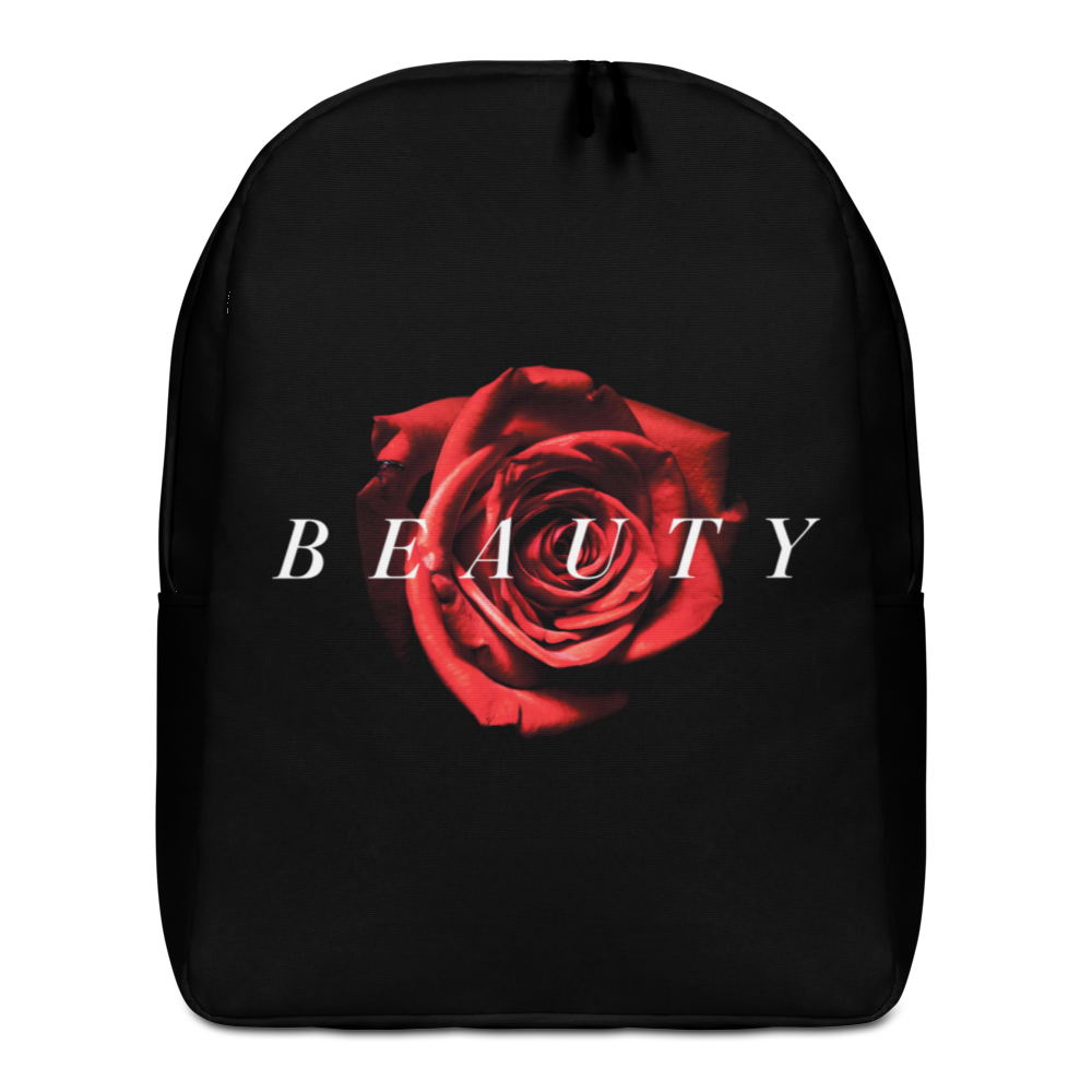 Default Title Beauty Red Rose Minimalist Backpack by Design Express