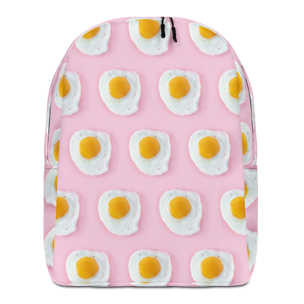 Default Title Pink Eggs Pattern Minimalist Backpack by Design Express