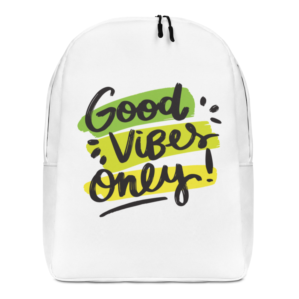 Good Vibes Only Minimalist Backpack