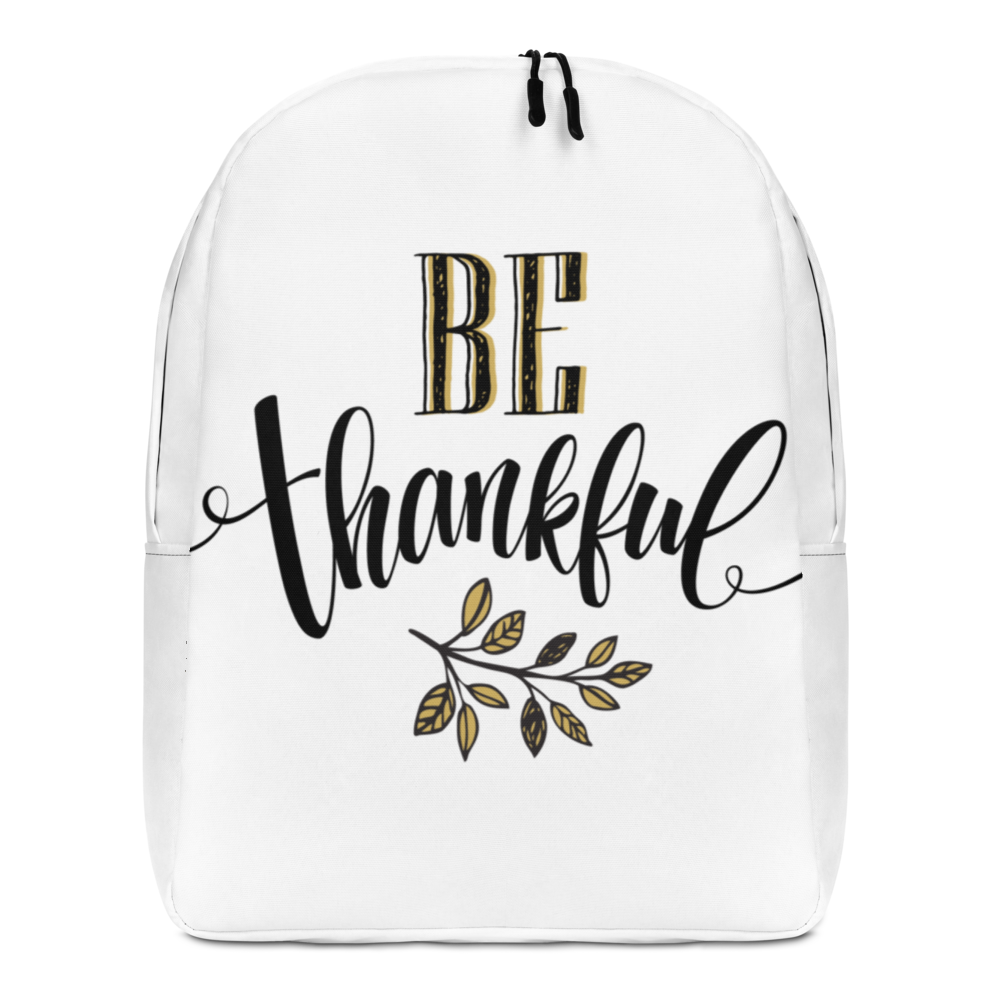 Default Title Be Thankful Minimalist Backpack by Design Express