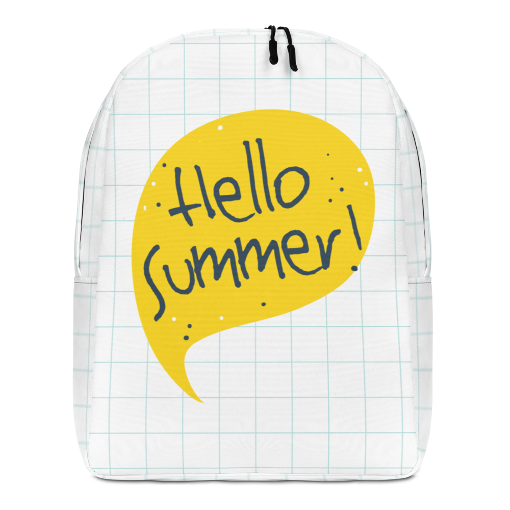 Default Title Hello Summer Yellow Minimalist Backpack by Design Express