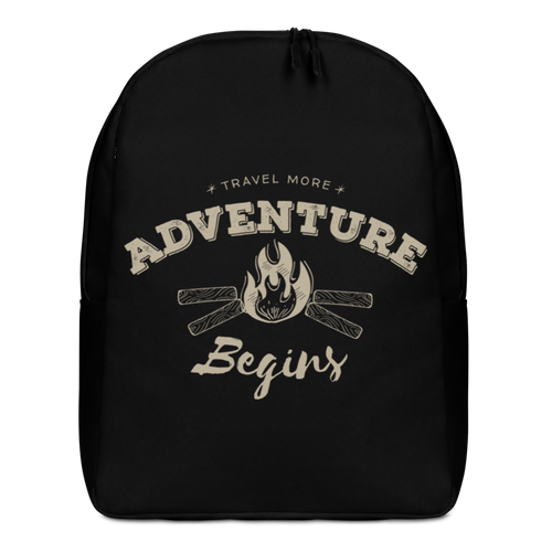 Default Title Travel More Adventure Begins Minimalist Backpack by Design Express