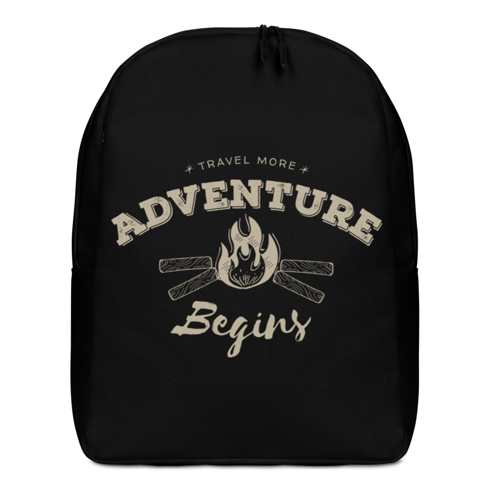 Default Title Travel More Adventure Begins Minimalist Backpack by Design Express