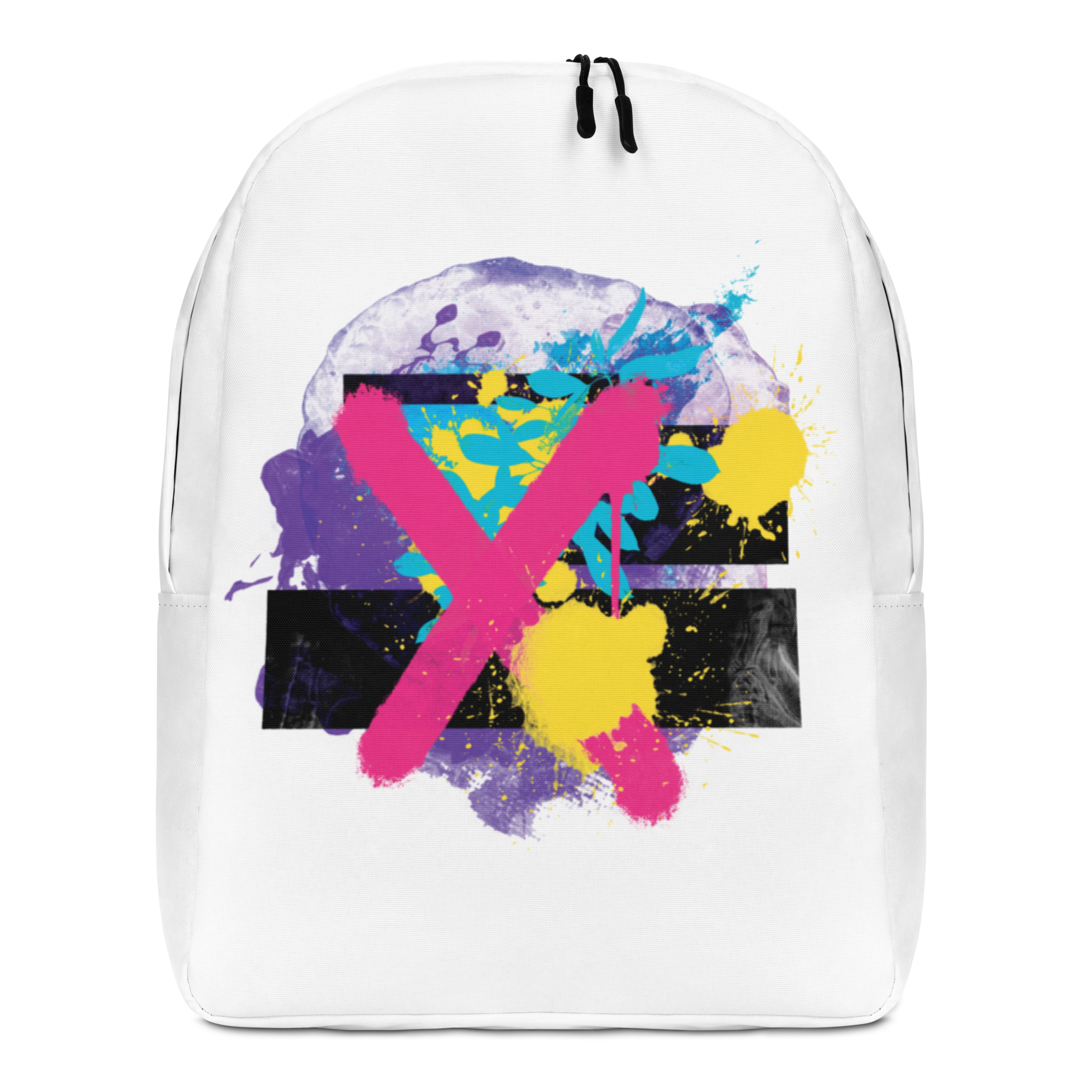 Abstract Basketball Backpack Abstract Series 01 Minimalist Backpack White – Design Express
