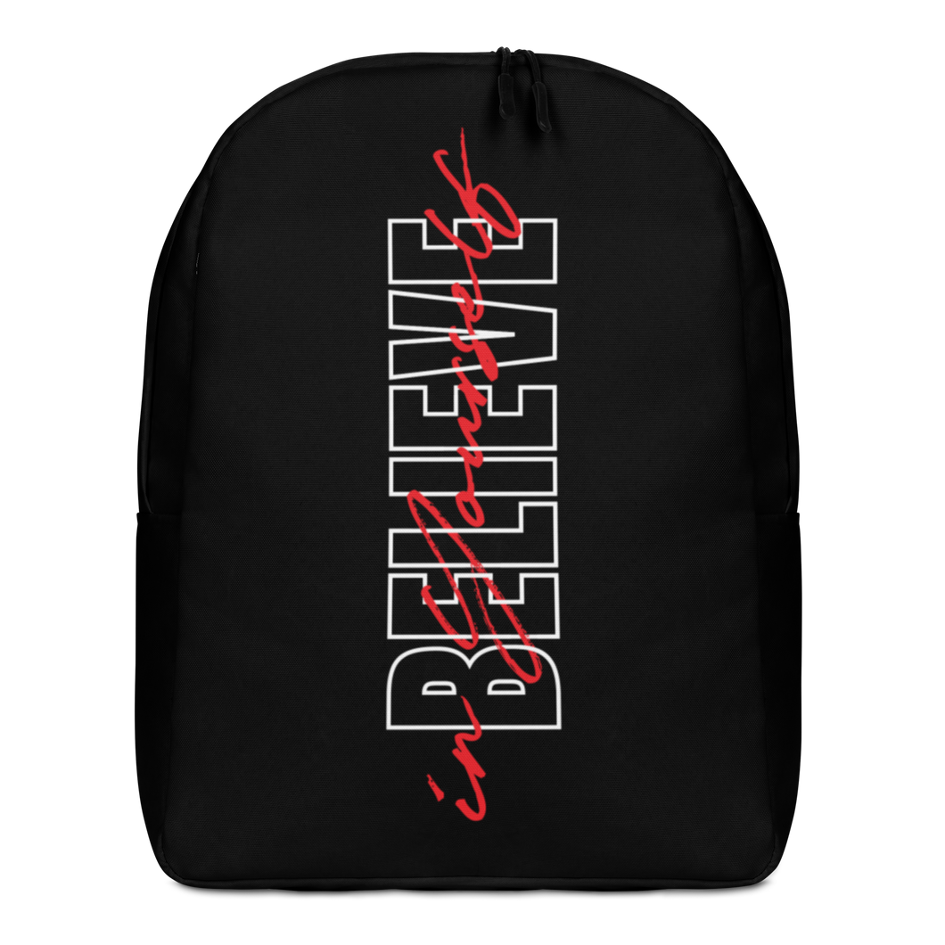 Default Title Believe in yourself Typography Minimalist Backpack by Design Express