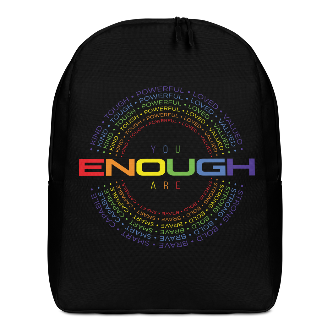 You Are Enough (Colorful) Minimalist Backpack