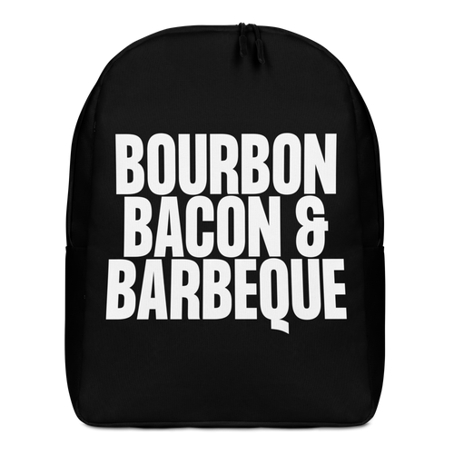 Bourbon Bacon & Barbeque (Funny) Minimalist Backpack