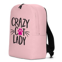 Crazy Cat Lady (Cat Lover) Funny Minimalist Backpack by Design Express