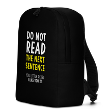 Do Not Read The Next Sentence Minimalist Backpack by Design Express