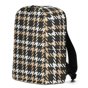 Houndstooth Large Pattern Minimalist Backpack by Design Express