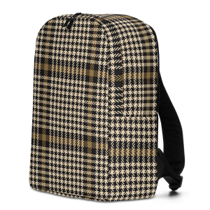 Herringbone Glen Plaid Pattern Minimalist Backpack by Design Express