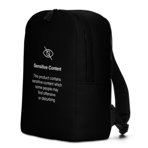 Sensitive Content (Funny) Minimalist Backpack by Design Express