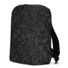 3D Black Ornament Pattern Minimalist Backpack by Design Express