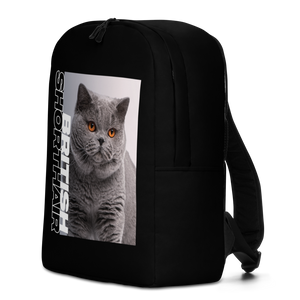 British Shorthair (Cat Lover) Minimalist Backpack by Design Express