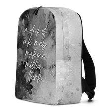 a drop of ink may make a million think Minimalist Backpack by Design Express
