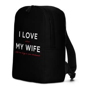 I Love My Wife (Funny) Minimalist Backpack by Design Express