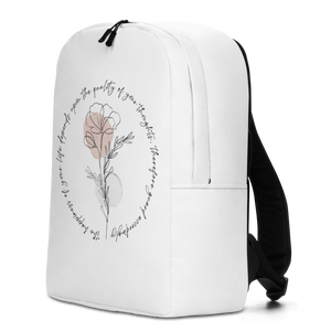 the happiness of your life deppends upon the quality of your thoughts Minimalist Backpack by Design Express