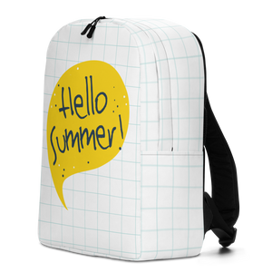 Hello Summer Yellow Minimalist Backpack by Design Express