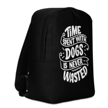 Time Spent With Dogs is Never Wasted (Dog Lover) Funny Minimalist Backpack by Design Express