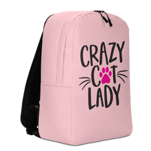 Crazy Cat Lady (Cat Lover) Funny Minimalist Backpack by Design Express