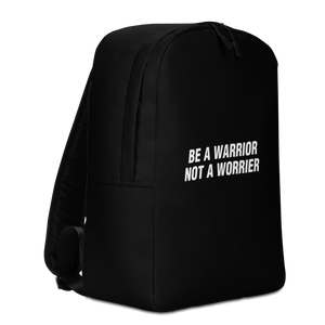 Be a Warrior, Not a Worrier Funny Minimalist Backpack by Design Express