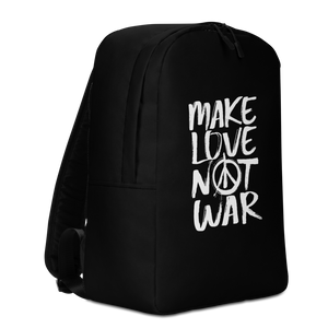 Make Love Not War (Funny) Minimalist Backpack by Design Express