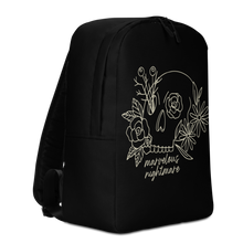 Marvelous Nightmare Flower Skull Minimalist Backpack by Design Express