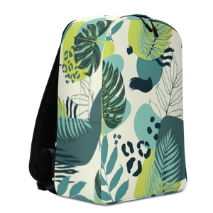 Fresh Tropical Leaf Pattern Minimalist Backpack by Design Express