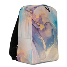 Soft Marble Liquid ink Art Full Print Minimalist Backpack by Design Express