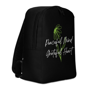 Peaceful Mind Grateful Heart Minimalist Backpack by Design Express