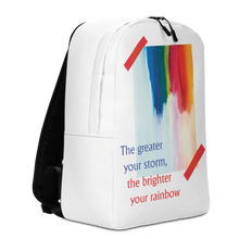 Rainbow Minimalist Backpack White by Design Express