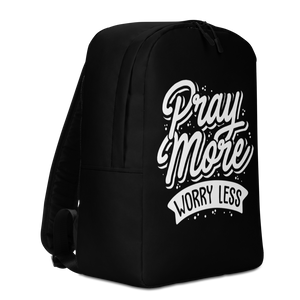 Pray More Worry Less Minimalist Backpack by Design Express