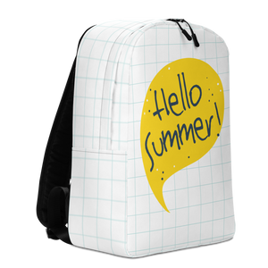 Hello Summer Yellow Minimalist Backpack by Design Express