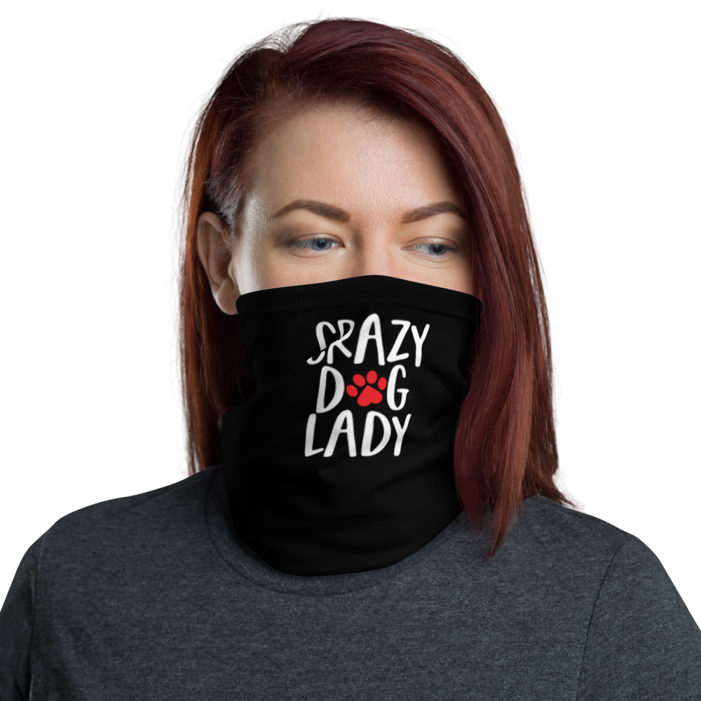 Default Title Crazy Dog Lady (Dog lover) Funny Face Mask & Neck Gaiter by Design Express