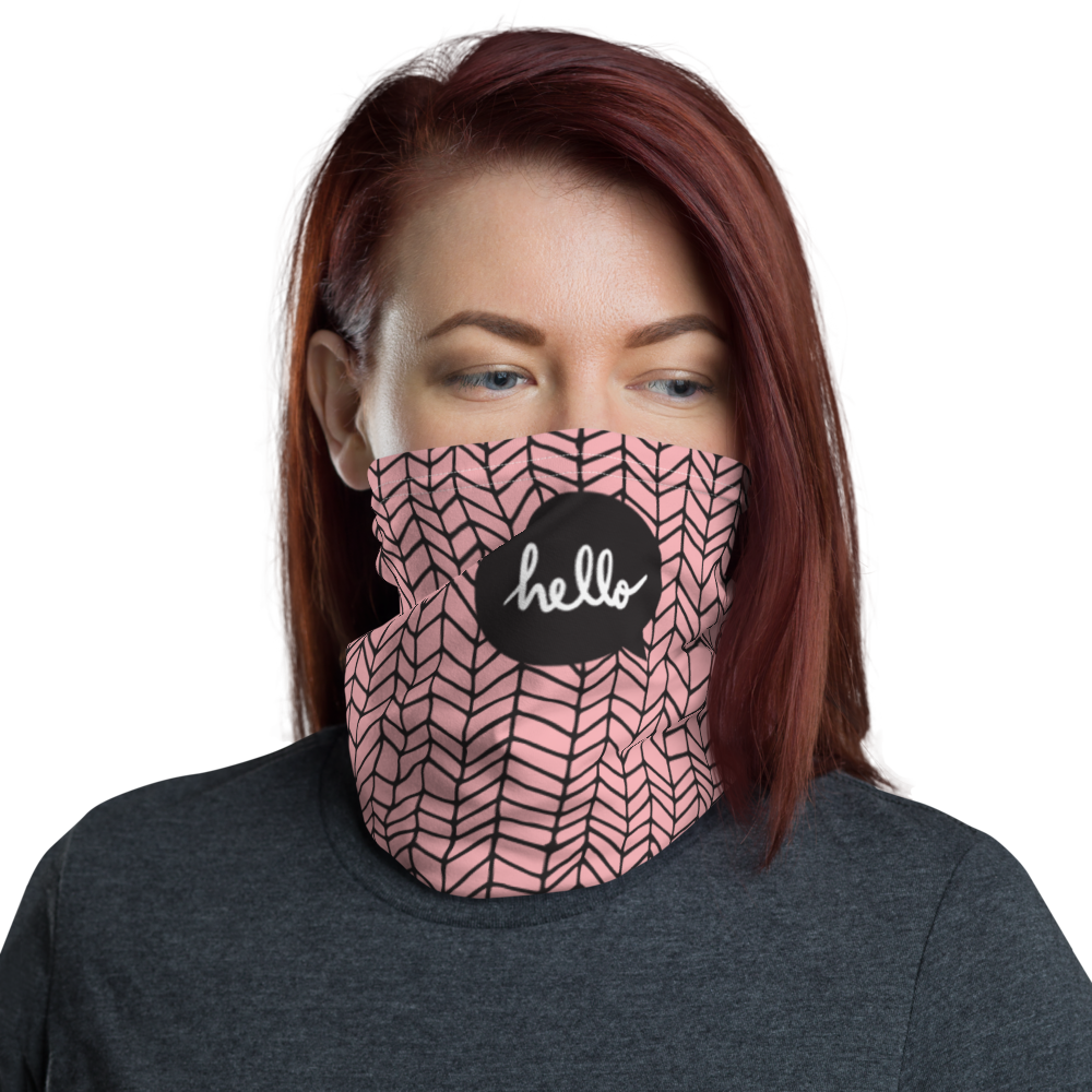 Default Title Hello Face Mask & Neck Gaiter by Design Express