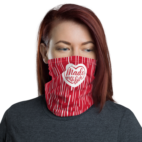 Default Title Made With Love (Heart) Face Mask & Neck Gaiter by Design Express