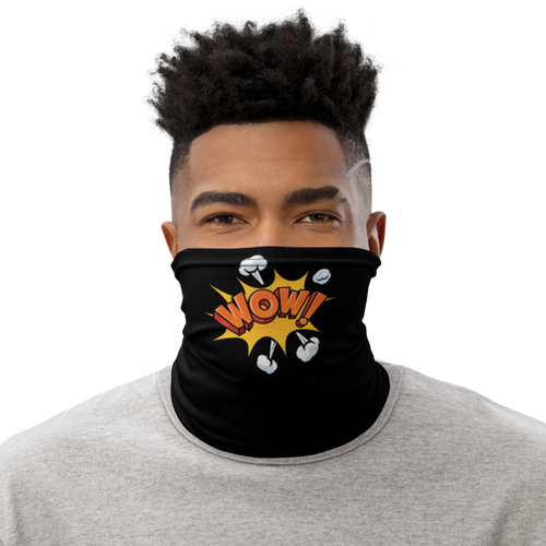 Default Title Wow Pop Art Face Mask & Neck Gaiter by Design Express