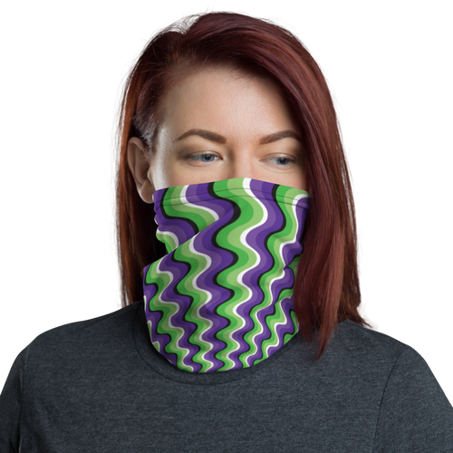 Default Title Optical Illusion Face Mask & Neck Gaiter by Design Express