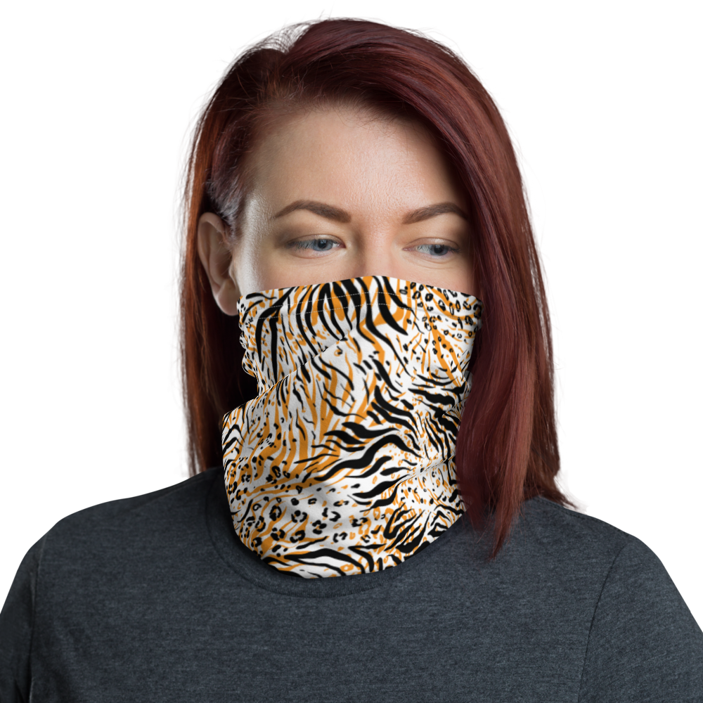 Default Title Tiger Seamless Pattern Face Mask & Neck Gaiter by Design Express