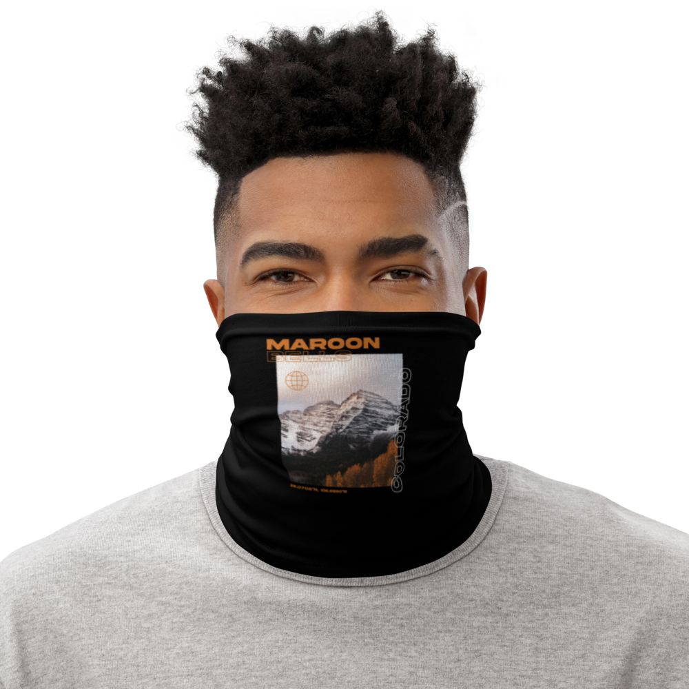 Default Title Maroon Bells, Colorado Face Mask & Neck Gaiter by Design Express