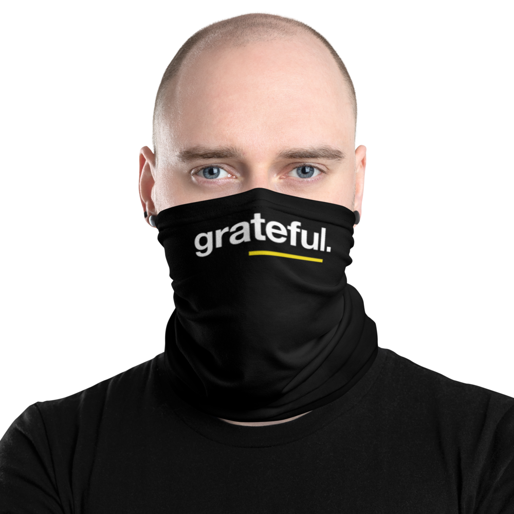 Default Title Grateful (Sans) Face Mask & Neck Gaiter by Design Express
