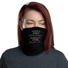 Default Title When it rains, look for rainbows (Quotes) Face Mask & Neck Gaiter by Design Express