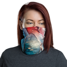Default Title Colorful Marble Liquid ink Art Full Print Face Mask & Neck Gaiter by Design Express