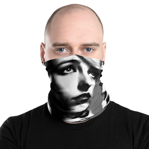 Default Title Face Art Black and White Face Mask & Neck Gaiter by Design Express