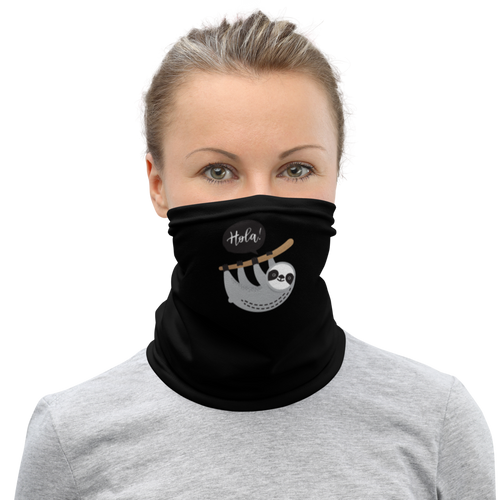 Default Title Hola Sloths Face Mask & Neck Gaiter by Design Express