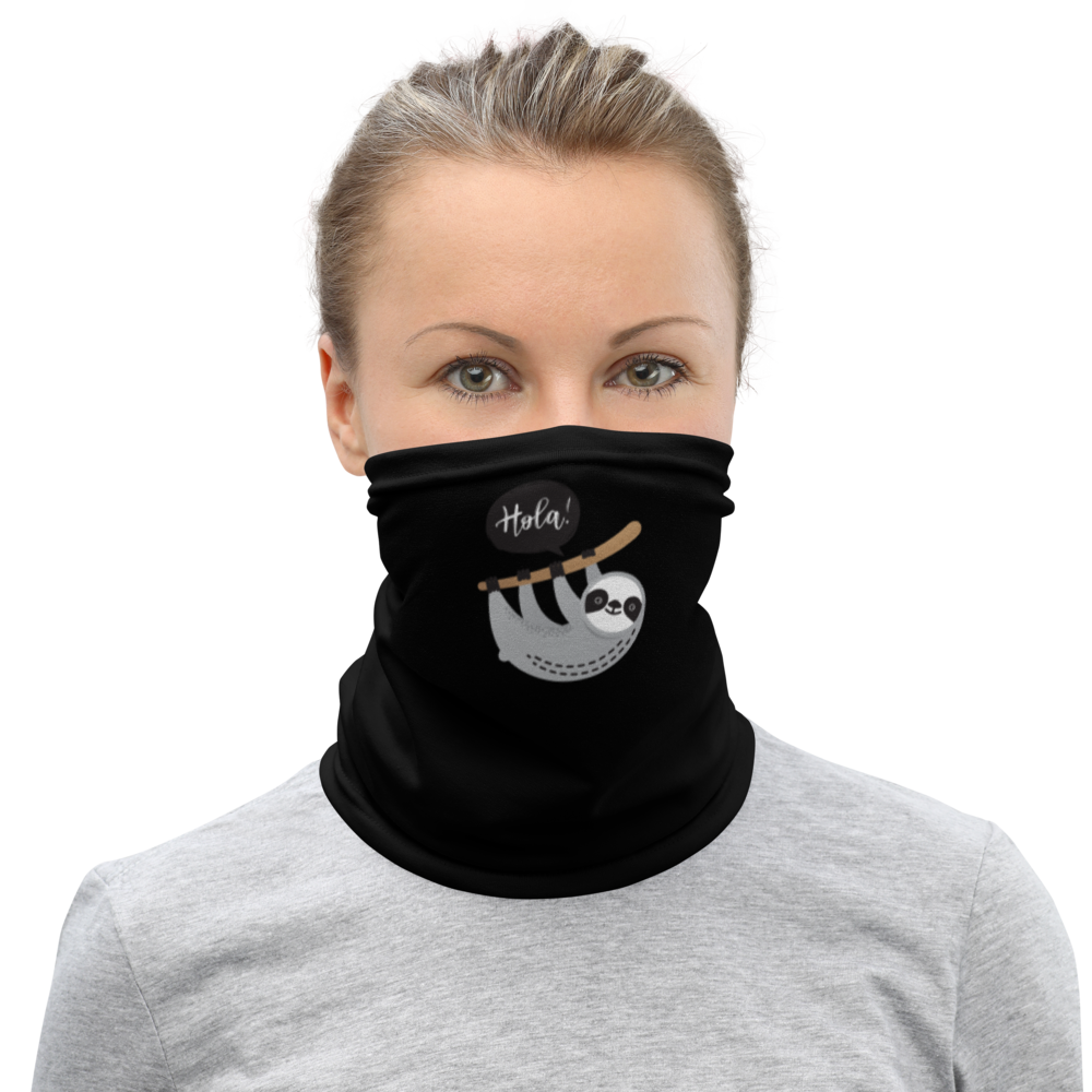 Default Title Hola Sloths Face Mask & Neck Gaiter by Design Express