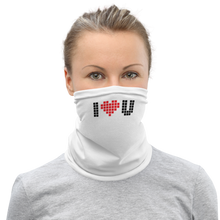 Default Title I Heart U Pixel Face Mask & Neck Gaiter by Design Express