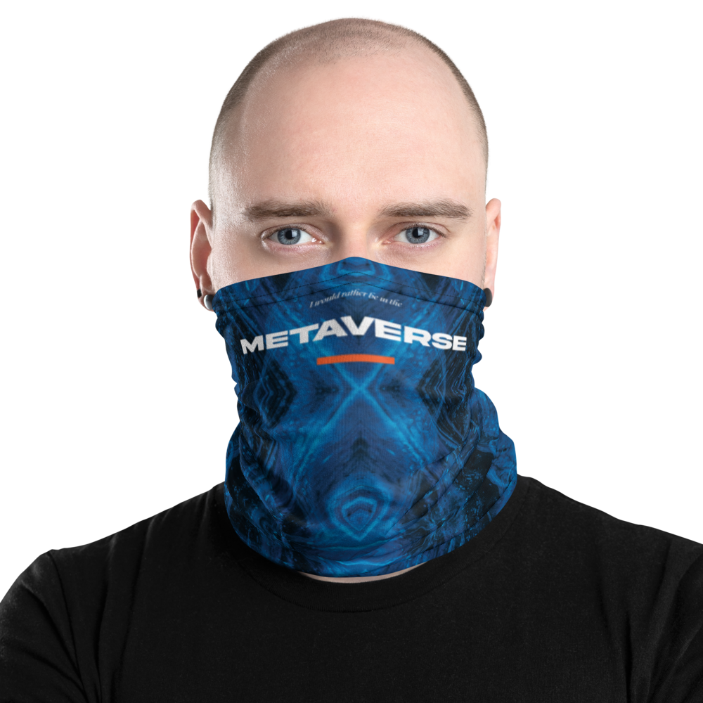 Default Title I would rather be in the metaverse Face Mask & Neck Gaiter by Design Express