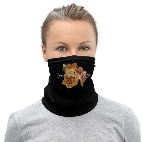 Default Title Speak Beautiful Things Face Mask & Neck Gaiter by Design Express